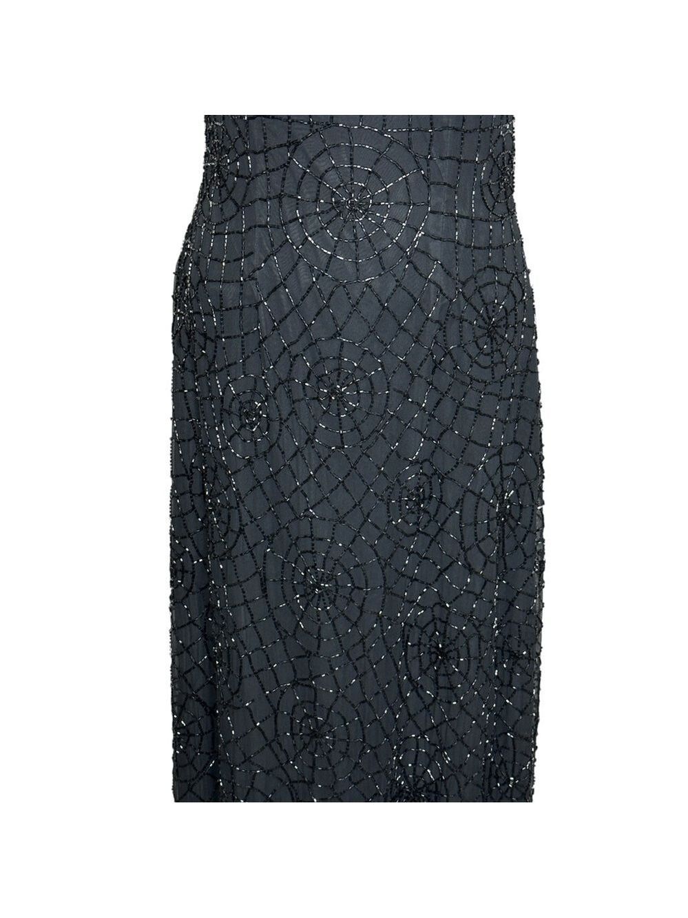 Sean Collection Vintage Beaded Elegant Black Evening Gown‎ Women’s Size Small - Picture 9 of 14